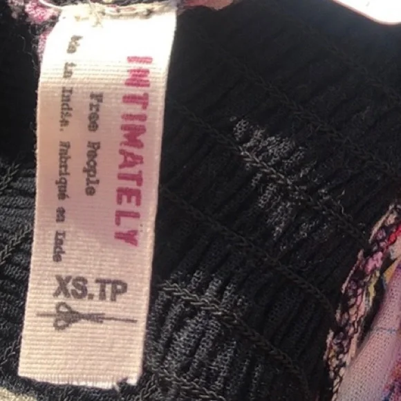 Free People Black Garden Party Floral Maxi Dress NWOT - Picture 13 of 15